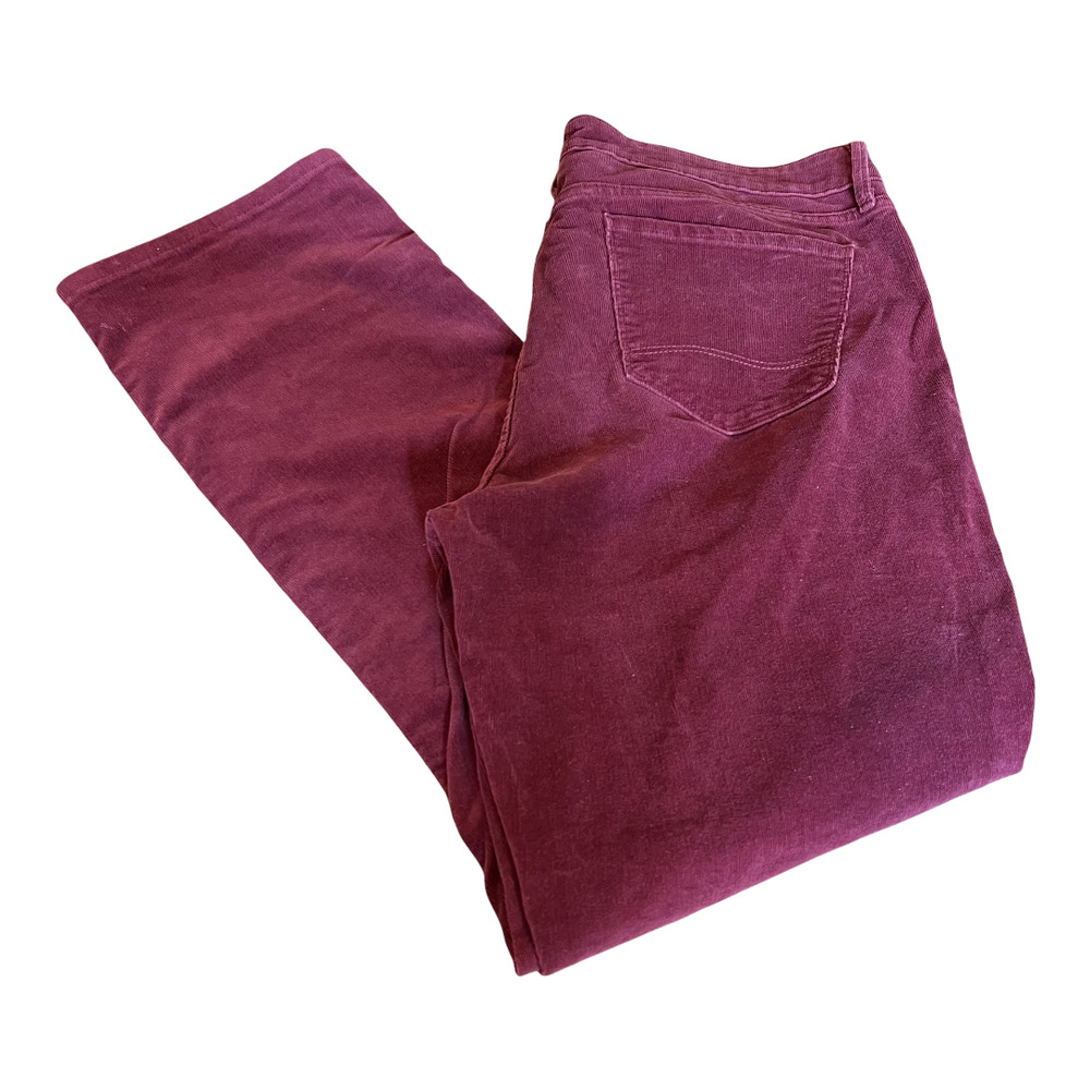 NYDJ Rust Classic Corduroy Five Pocket Jeans, size 14